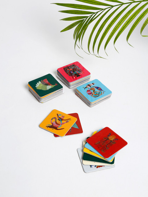 

Fabindia Multicoloured Paper Inaaya Printed Puzzle Board Game, Multi