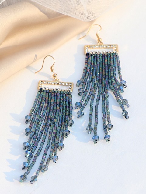 

JOKER & WITCH Blue Contemporary Drop Earrings