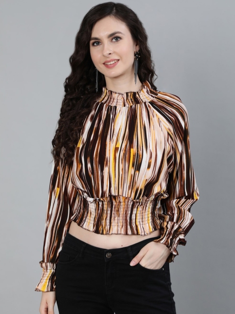 

Ishin Multi Crepe Blouson Top
