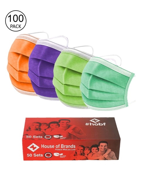 

Swiss Design Pack of 100 3ply Mask, Multi