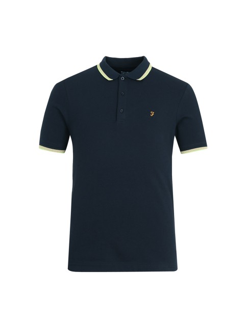

Farah Men Navy Blue NA Polo Collar Applique T-shirt NA