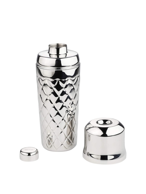 

ARTTDINOX Silver-Toned Textured Stainless Steel Cocktail Shaker