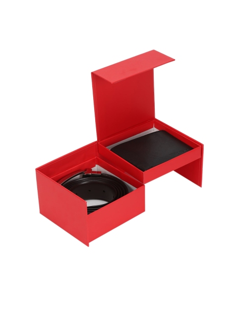 

Peter England Men Black Solid Accessory Gift Set