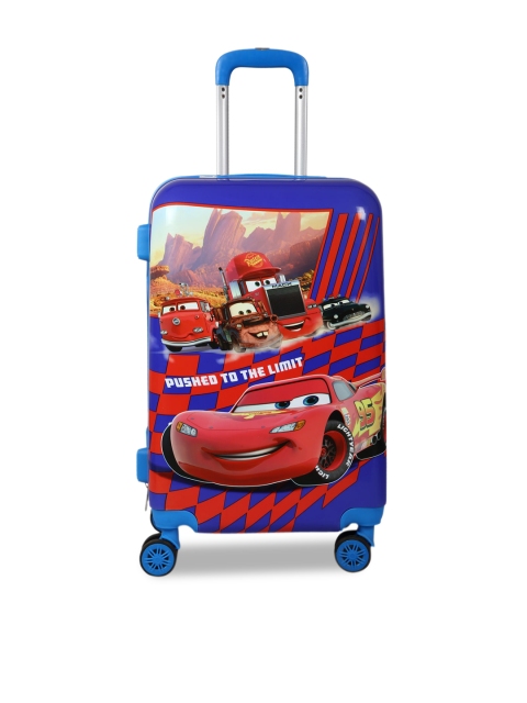 

Disney Kids Blue & Red Printed Hard-Sided Cabin Trolley Suitcase