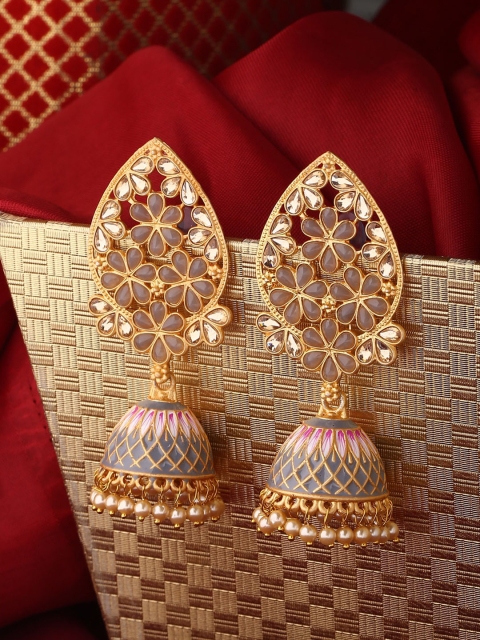 

Shoshaa Gold Contemporary Jhumkas Earrings