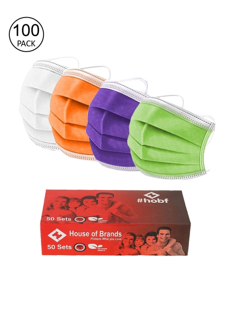 

Swiss Design Pack of 100 3ply Mask, Multi
