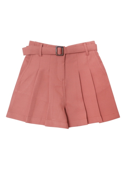 

Daffodils Girls Wear Girls Pink Mid-Rise Regular Shorts