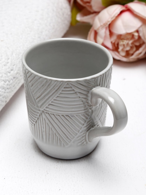 

Fabindia Grey Udyati Engraved Ceramic Coffee Cup