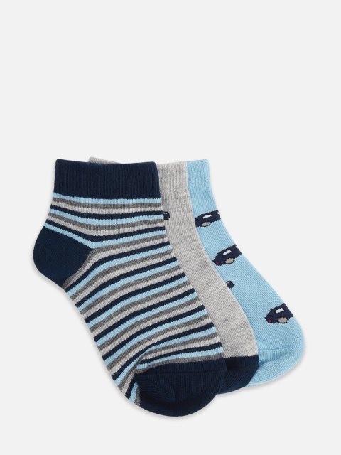 

Pantaloons Junior Boys Pack Of 3 Assorted Ankle-Length Socks