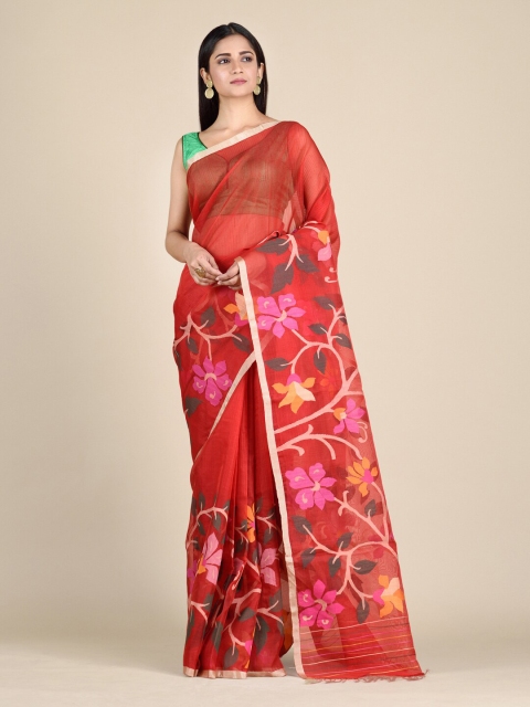

Mitera Women Red Woven Design