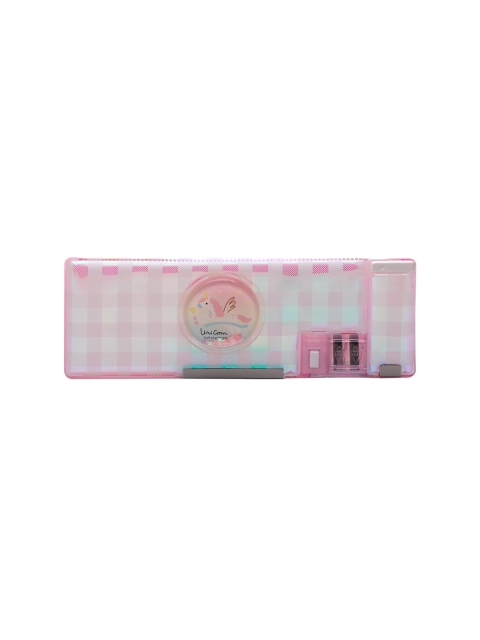 

QIPS Girls Pink Printed High Quality Magnetic Pencil Box