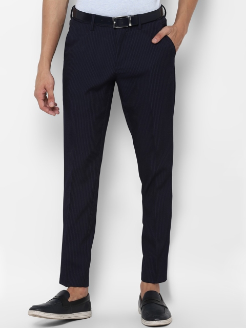 

Allen Solly Men Navy Blue Slim Fit Regular Trousers