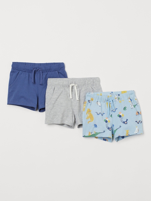 

H&M Boys 3-Pack Jersey Shorts, Grey