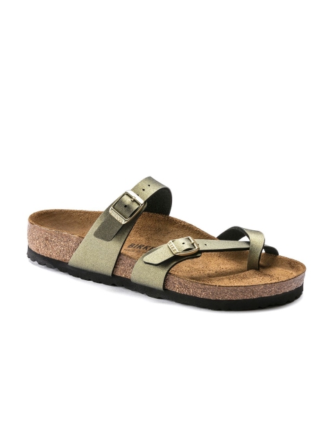 

Birkenstock Women Gold Mayari Slide Sandals