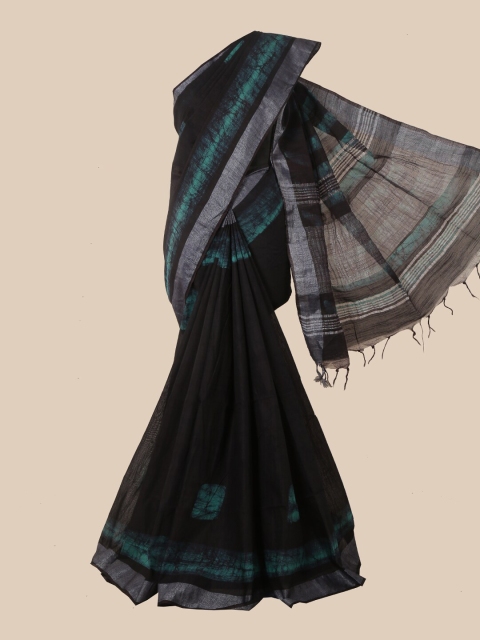 

Pothys Black Jute Cotton Saree