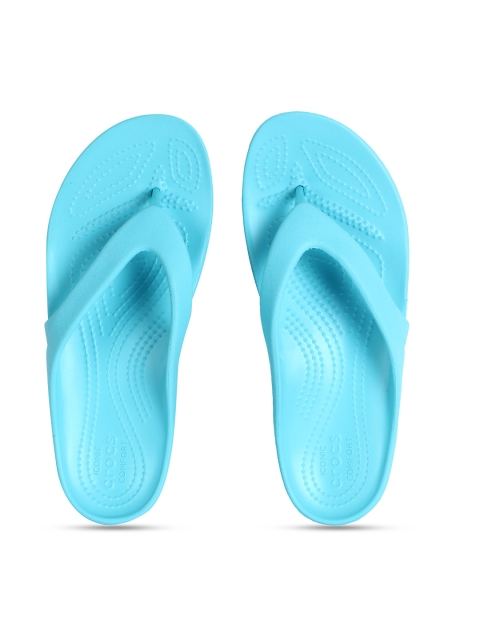 

Crocs Women Blue Croslite Thong Flip-Flops