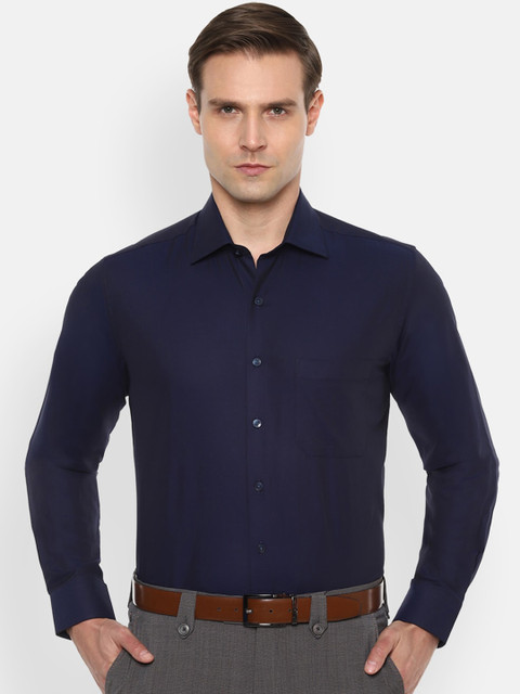 

Louis Philippe Men Navy Blue Slim Fit Formal Shirt