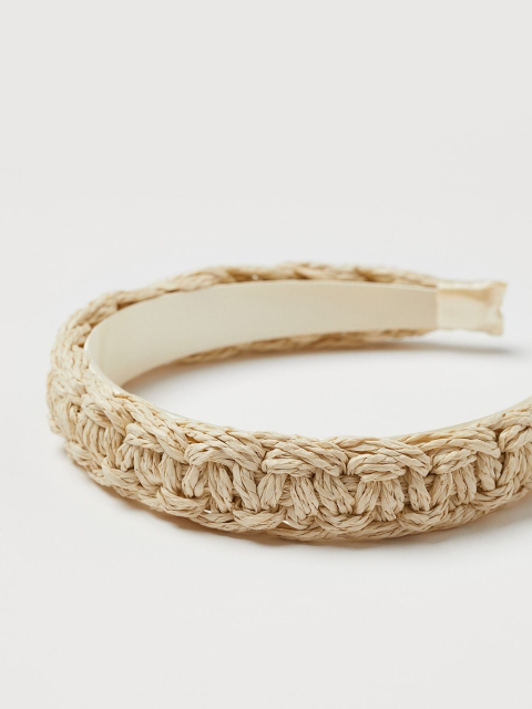 

H&M Women Beige Braided Alice Band