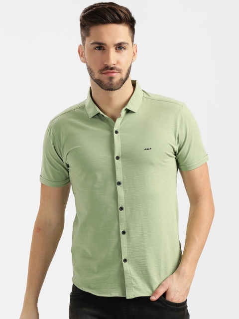 

V2 Value & Variety Men Green Slim Fit Casual Shirt