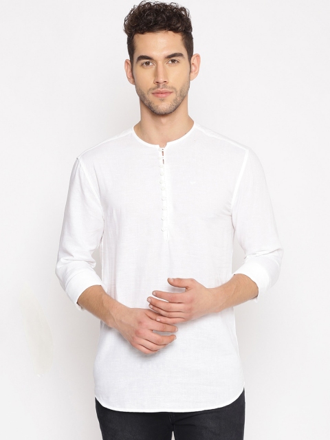 

SHOWOFF Men White Slim-Fit Casual Shirt