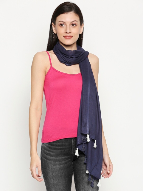 

Honey by Pantaloons Women Navy Blue Solid Stole