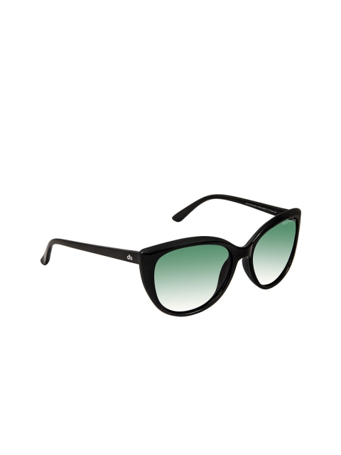 

David Blake Women Green Polarised and UV Protected Cateye Sunglasses NP-SGDB2025, Black