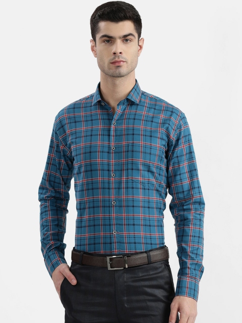 

V2 Value & Variety Men Blue Slim Fit Tartan Checks Checked Casual Shirt