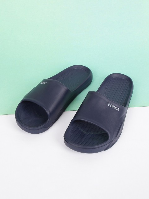 

Forca Men Navy Blue Rubber Sliders