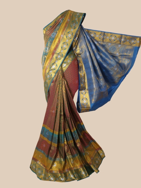 

Pothys Multi Woven Design Zari Pure Silk Saree