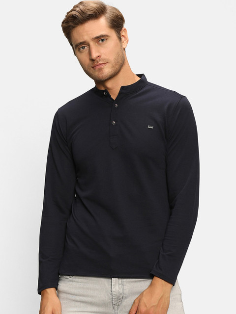 

V2 Value & Variety Men Navy Blue Kurta