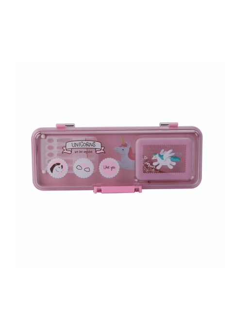 

QIPS Girls Pink & White Printed High quality Pencil Box