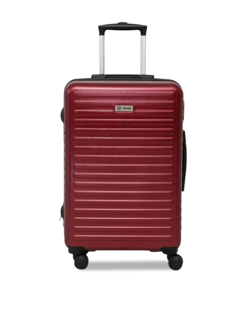 

NOVEX Unisex Maroon Solid Cabin Hard-Sided Trolley Suitcase