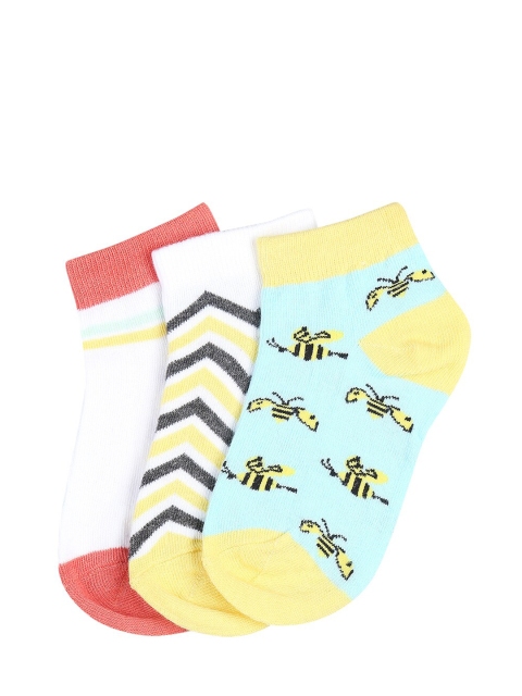 

Pantaloons Junior Girls Pack Of 3 Assorted Ankle-Length Socks
