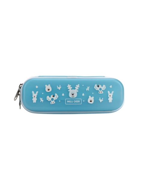 

QIPS Boys Blue Millu Deer Printed Pencil Case