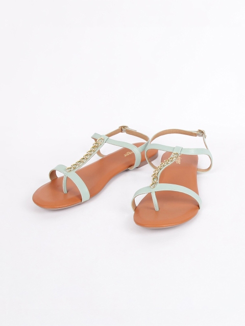 

Ginger by Lifestyle Women Green Open Toe Flats