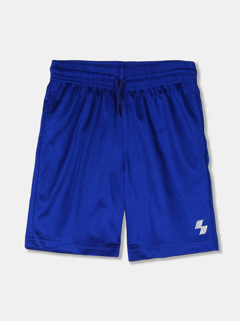 

The Childrens Place Boys Blue Mid-Rise Sports Shorts