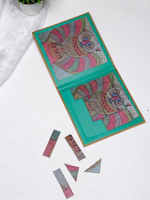 

Fabindia GW GAM Paper Ayaskantha Printed Puzzles Kalighat Pat Boardgame, Multi