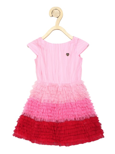 

Allen Solly Junior Pink Colourblocked Dress