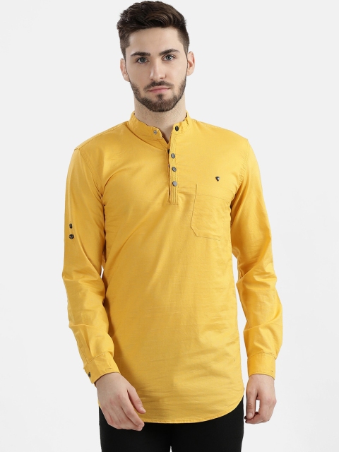 

V2 Value & Variety Men Yellow Kurta