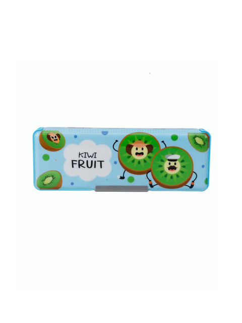 

QIPS Boys Blue & Green Printed High-Quality Magnetic Pencil Box