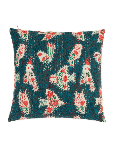 

Chumbak Green & Orange Square Cushion Covers