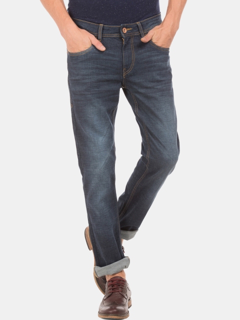 

Flying Machine Men Blue Tapered Fit Light Fade Stretchable Jeans