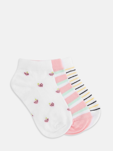 

Pantaloons Junior Girls Pack Of 3 Assorted Ankle-Length Socks