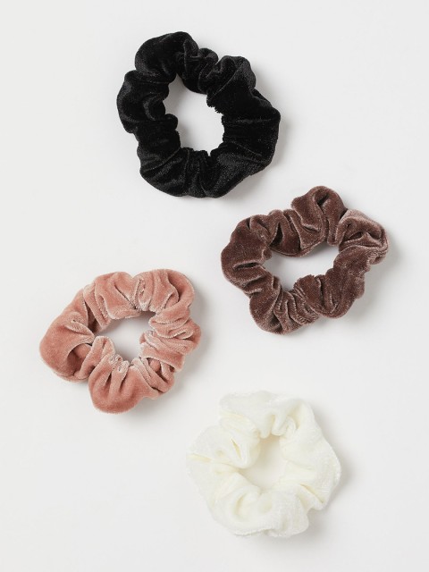 

H&M Womens White 4-pack scrunchies