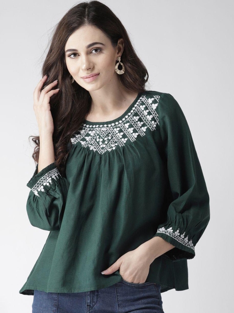 

SCOUP Green A-Line Top