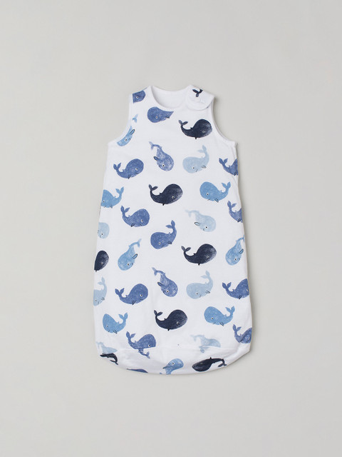 

H&M Girls White & Blue Printed Sleep Bag