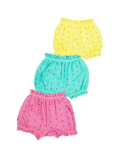 

MeeMee Infant Girls Pack Of 3 Assorted Pure Cotton Basic Briefs GSK01_20BLOOMER