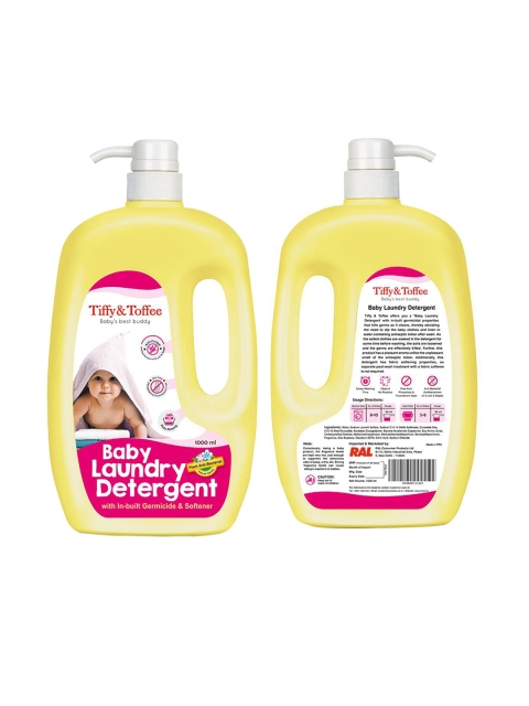 

Tiffy & Toffee Set of 2 Baby Laundry Detergent with In-Built Germicide and Softener 1L, White