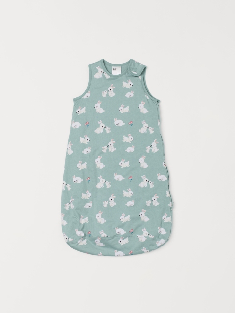 

H&M Girls Green & White Printed Sleep Bag