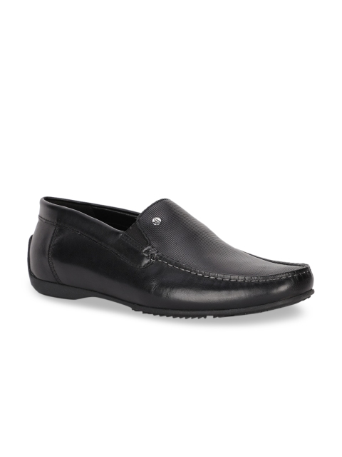 

Hush Puppies Men Black Leather Loafers
